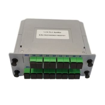 PLC оптичен сплитер 1x16 с SC/APC конектори, LGX касета