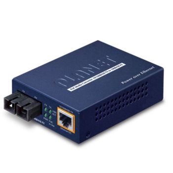 Медиа конвертор IEEE802.3af PoE 10/100TX - 100Base-FX, SM, 15 км - 1