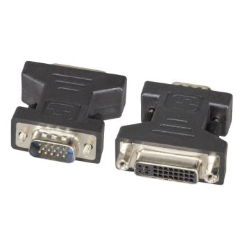 Адаптер DVI-A 24+5 към VGA, F-M, черен