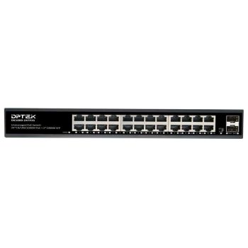 PoE switch 24*10/100/1000M PoE + 2*1000M SFP, 320W