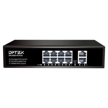 PoE Switch 8*10/100/1000M PoE + 2*1000M RJ45, 120W