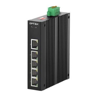 Индустриален PoE суич 4*10/100Base-TX RJ45 PoE + 1*10/100Base-TX RJ45, Din-rail