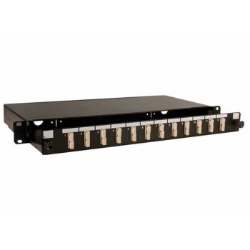 Sliding Panel 1U 12 Port (SCD/LCQ) Unloaded