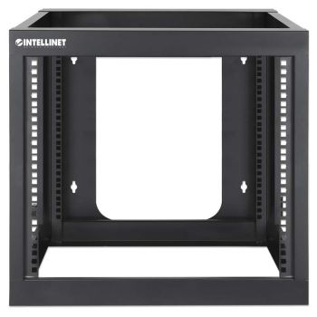 19“ Open Frame 4 Upright Wall Cabinet, black