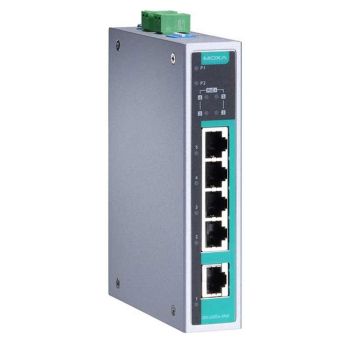 MOXA 4 PoE 10/100/1000+1 1000 switch -40 +75°C