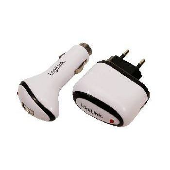 USB Charger Set 12V / 220V, Output: 5V, 1000mA LOGILINK PA0009 LogiLink - 1