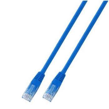 Пач корда RJ45 U/UTP, кат. 5e, PVC, CCA, синя  - 1