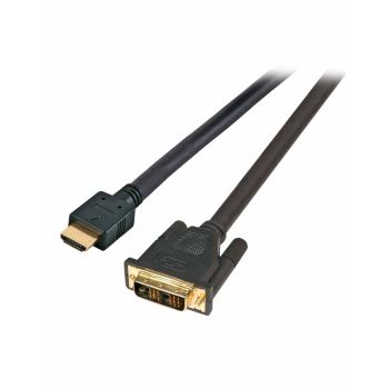 Кабел HDMI High Speed with Ethernet, Plug Type A - Plug Type DVI-D 18+1  - 1