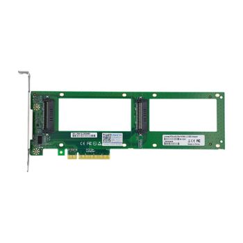 2X U.2 SFF-8639 SSD to PCI Express 3.0 Gen 3 X8 Card U.2 NVMe SSD Adapter