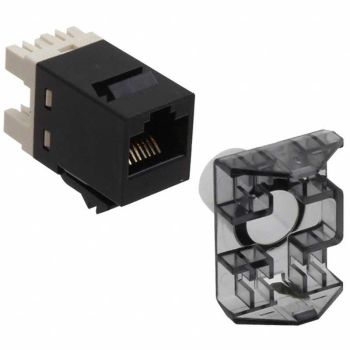 Инсърт AMP, SL 110 Connect JACK, U/UTP, CAT 6, без капаче, черен COMMSCOPE - 1