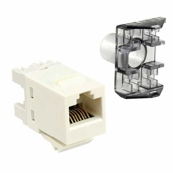 Инсърт AMP, SL 110 Connect JACK, U/UTP, CAT 6, без капаче, бял COMMSCOPE - 1