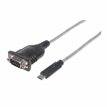 Конвертор USB C към сериен RS232 порт 9-pin M/M - 0.45 м