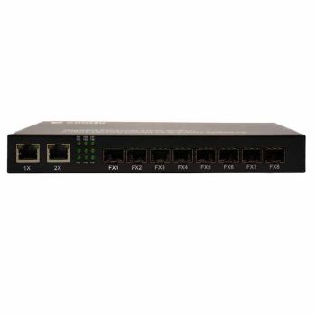 Оптичен суич 8x1.25G SFP + 2x10/100/1000 RJ45