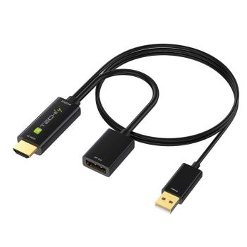 HDMI към DP конвертор-адаптер с USB 4K 60Hz - 1