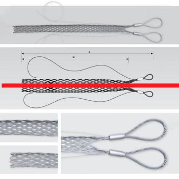 Чорап за оплитане около кабел с диаметър 25-45 мм, две уши и две оплитащи нишки