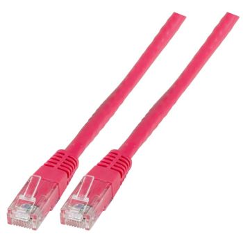 Пач корда категория 6 RJ45, неекранирана U/UTP, PVC, CCA, розова