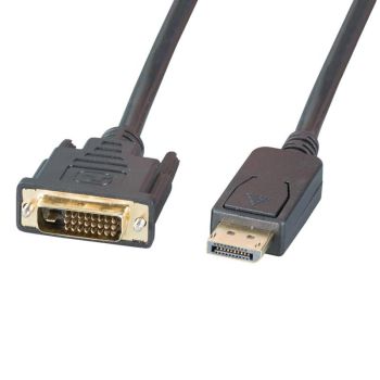 Компютърен кабел DisplayPort - DVI, DP20 plug - DVI-D (24+1) plug