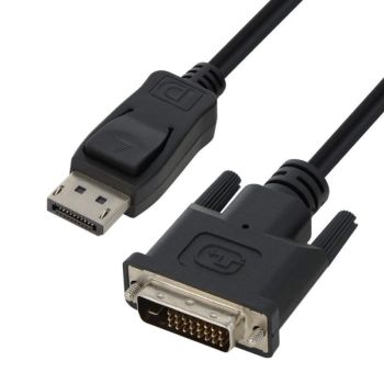 DisplayPort кабел, DP20 plug - DVI-D (24+1) plug - 5 метра