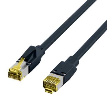 RJ45 Patch cable S/FTP Cat.6A, Cat.7, black