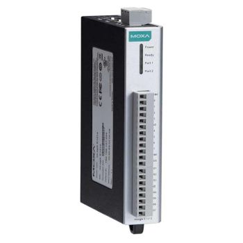 Moxa Remote Ethernet I/O, 8AI, 2-port Switch