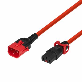 Extension Cable Dual-Lock C14 - C13, Red