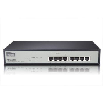 8 Port Fast Ethernet PoE Switch/4 Port PoE/802.3af - 1