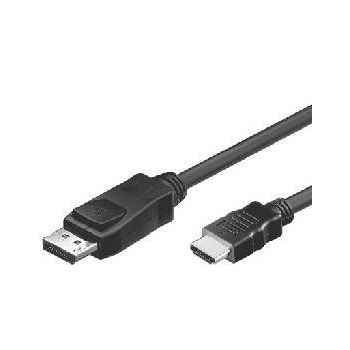 DisplayPort кабел DP20 plug - HDMI19 plug - 2 метра