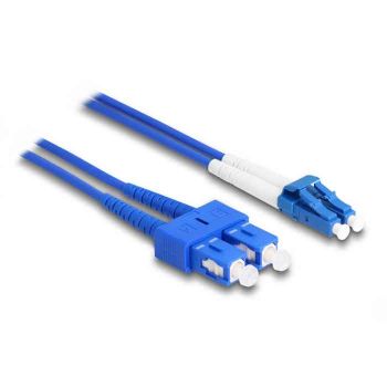 LC SC Dpx. Cord, OS2 ARM Blue 3 mm