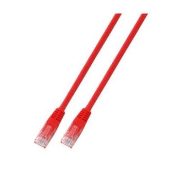 Пач корда категория 6 RJ45, неекранирана U/UTP, PVC, CCA, червен  - 1