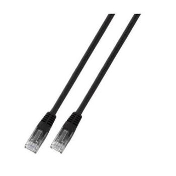 Пач корда категория 6 RJ45, неекранирана U/UTP, PVC, CCA, черна  - 1