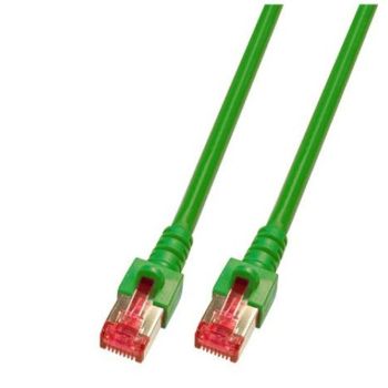 RJ45 Patch cable S/FTP, Cat.6, LSZH, green  - 1