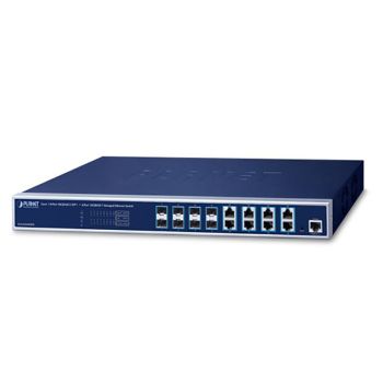 Managed Switch, 8-port 10 Gbs RJ45, + 8 port 10 Gbs SFP+ Layer 3, Planet 