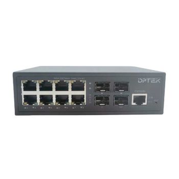 4*1G/2.5G SFP + 8*10/100/1000Base-T Layer 2+ Managed Ethernet Switch