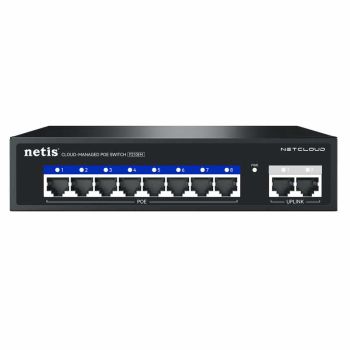 10 Ports Cloud-Managed Switch, 8 PoE + 2 Uplink